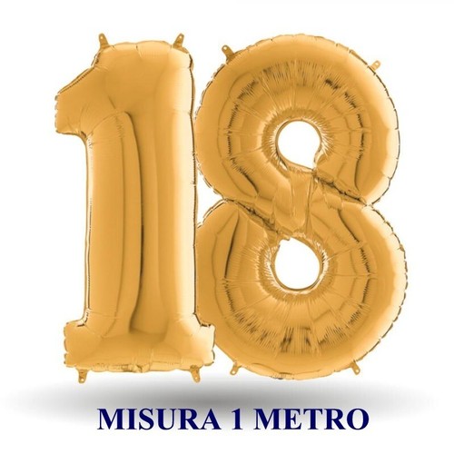Pallone palloncino anni oro - 18,