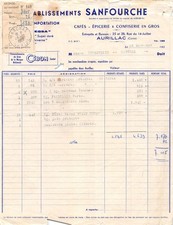 1950 ETS SANFOURCHE A AURILLAC - M. TYSSANDIER A MARCHAL