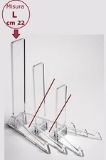 Espositore porta piatti verticale trasparente supporto plexiglass kristall