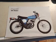 BENELLI 125 ENDURO     (prospekt folder catalogo depliant) ANNI '80