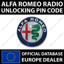 PIN RADIO ALFA ROMEO CODICE 147 156 159 4C BRERA GIULIETTA GT GTV MITO SPIDER