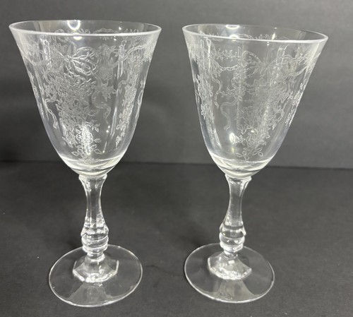 Bicchieri vino fostoria - bicchieri,