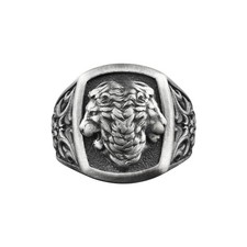 Anello Uomo Argento Doppio