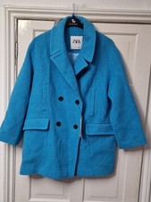 Giacca donna Zara blu misto