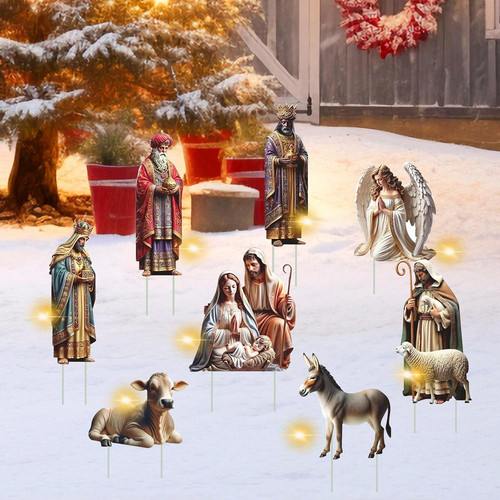 Presepe natale per esterni - per,