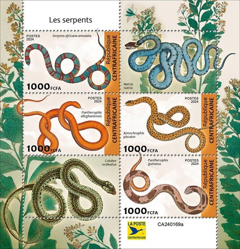 Francobolli serpenti mnh 2024 - francobolli,
