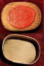 BOLOGNA - vecchia scatolina in legno Ditta Pier Filippo Zanelli - Terra Cattù -