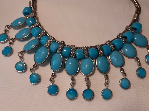 Collana etnica pietre turchesi - collana,