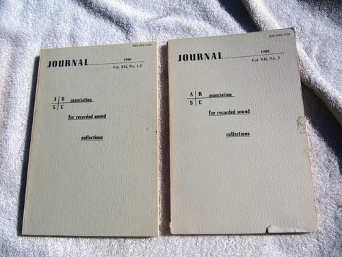 Arsc journal 1980 vol - 1980,
