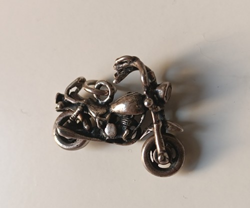 Ciondolo moto argento - ciondolo,