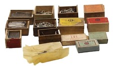 lotto aghi macchina cucito singer cuoio pelle ricurvi curvi ricambio needles