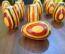 Uovo Forma Ottone & di Legno