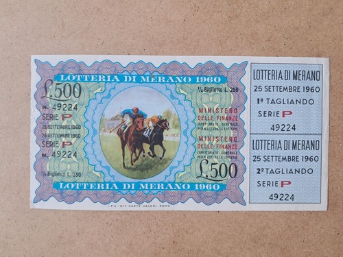 Biglietto lotteria merano - di,