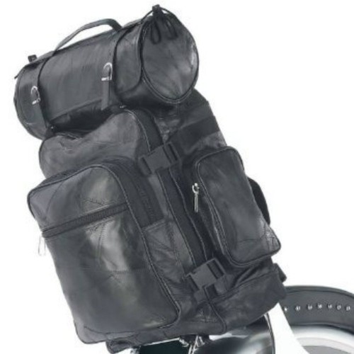 Set borsa moto vera pelle - vera,