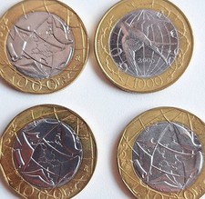 1000 mille lire moneta set - 1000,