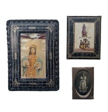 *HH* 3 Quadretti Cornici Votivo Religiosa Madonna Della Libera Campania Sicilia 