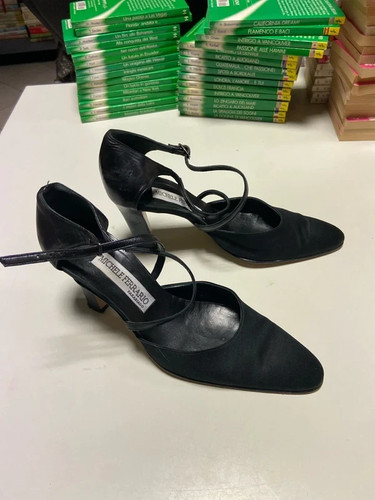 Decoltè scarpe raso pelle - raso,