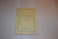 J. S. BACH - IL CLAVICEMBALO BEN TEMPERATO - REV. LONGO - LIBRO I -RICORDI, 1933