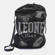 SACCA LEONE MESH BAG NERO AC900 GYMSACK GRAPICH SPORTIVA PALESTRA SPORTIVA