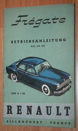 Renault fregate manuale - renault,