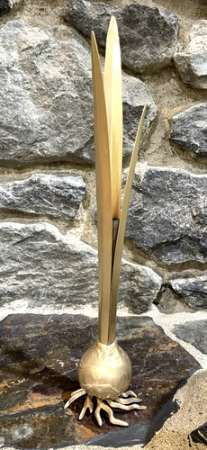 Vaso lampadina ottone - , vintage