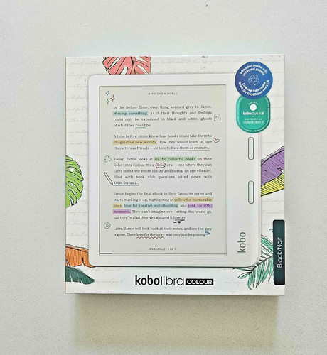 Kobo libra colour - black, ebook