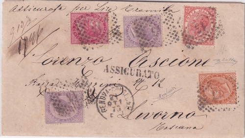 Italia regno 1866 lettera - italia, :