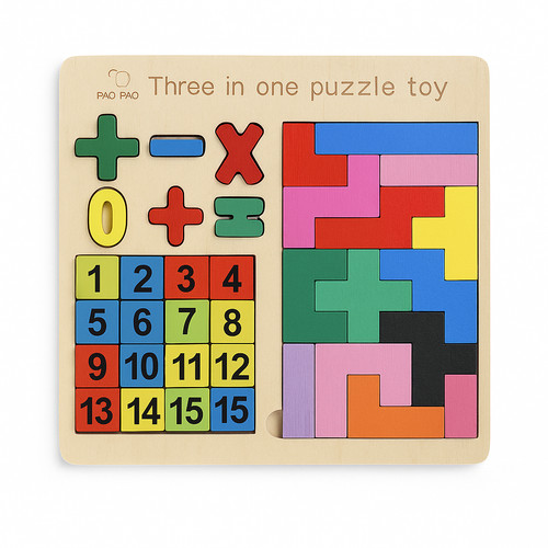Gioco educativo legno puzzle - educativo,
