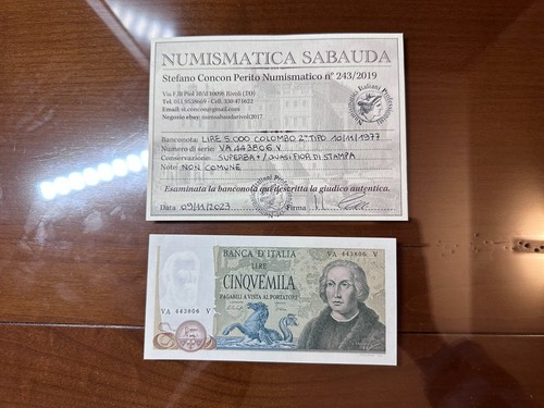 Banconota lire 5000 - banconota,