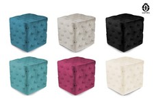 Pouf poggiapiedi quadrato