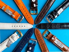 Cinturino Orologio Louisiana Coccodrillo Vitello 16,17,18,19,20mm 6 Colori / 94