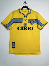 Maglia calcio vintage Lazio Cirio stagione 98-99 coppa gialla