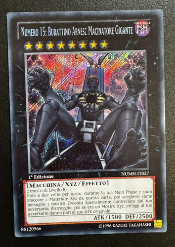 Numero 15 burattino - yu-gi-oh,