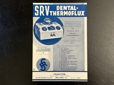 PUBBLICITA' CARTACEA VINTAGE La diatermia nell'uso dentistico. Dental Termoflux 