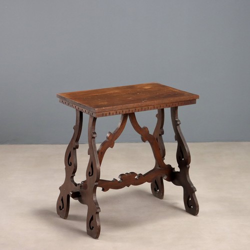 Tavolino antico noce gambe - noce,