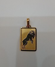 CIONDOLO  oroscopo   " TORO "  gr. 4.50     oro giallo  18 KT