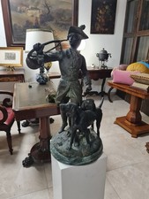 Grande Statua In Bronzo Antica