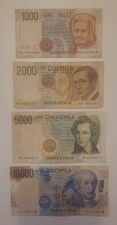 ITALIA - SERIE 4 BANCONOTE