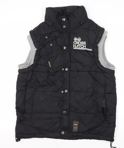 Gilet uomo cross hatch nero - uomo,