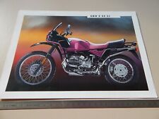 BROCHURE DEPLIANT ORIGINALE BMW R 80 GS R80 MONOPAGINA LINGUA ITALIANO