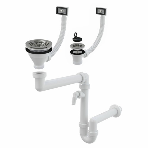 Set scarico salvaspazio - , sifone