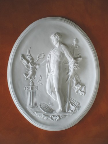 Bassorilievo gesso bianco - bassorilievo, in