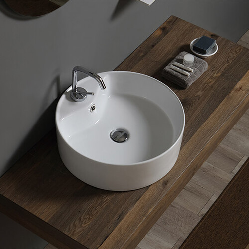 Lavabo appoggio circolare - lavabo,