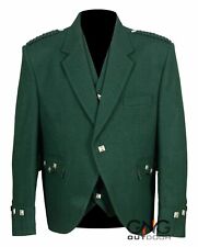 Scozzese Uomo Verde Lana Kilt