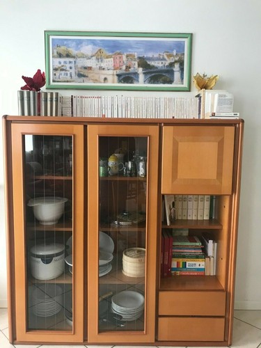Credenza legno con - credenza, vetrina