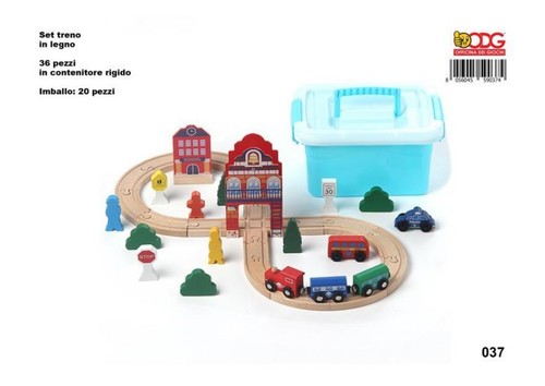 Treno pista legno in - 36,