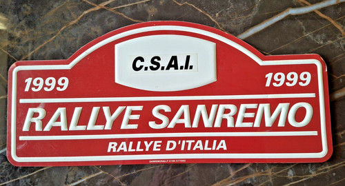 Targa insegna rallye - targa,