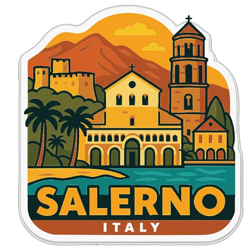 Adesivo salerno italia - adesivo,