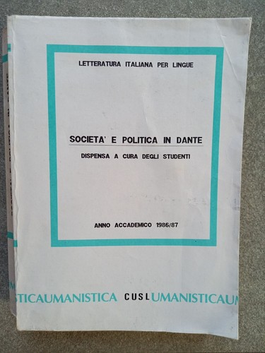 Società politica dante - politica, in