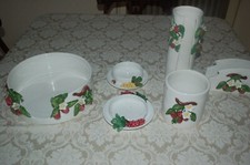 Ceramica napoletana, Completo per cena fredda, 7 pazzi, firmato